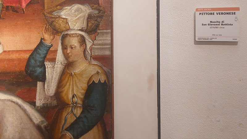 Una didascalia nel Museo