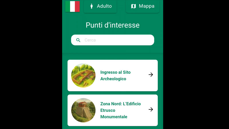 Schermata lista